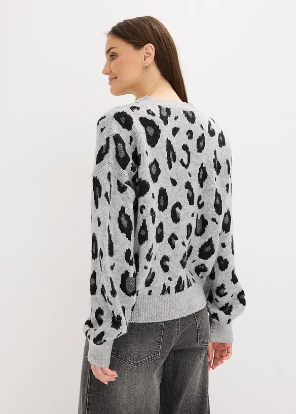 Mönstrad cardigan, bonprix