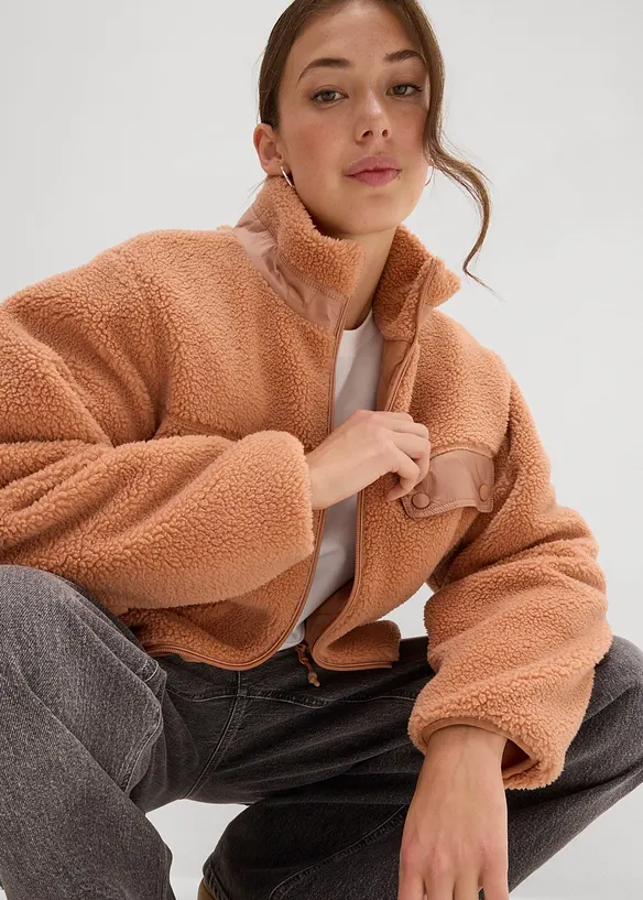 Jacka i teddyfleece, bonprix
