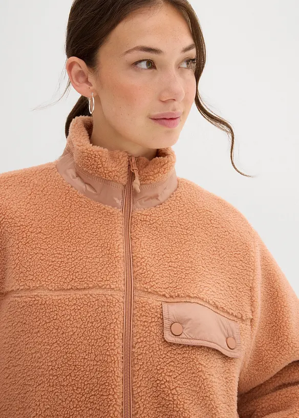 Jacka i teddyfleece, bonprix