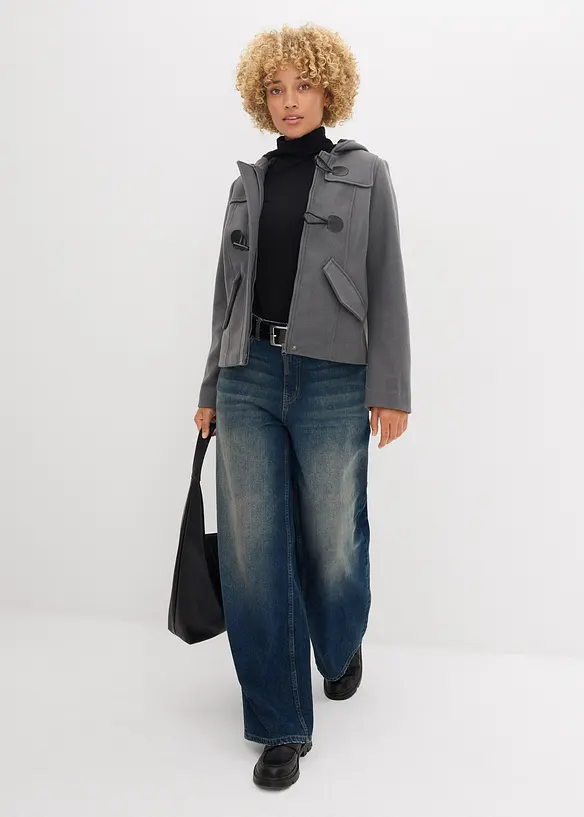 Duffeljacka i ylleimitation, bonprix