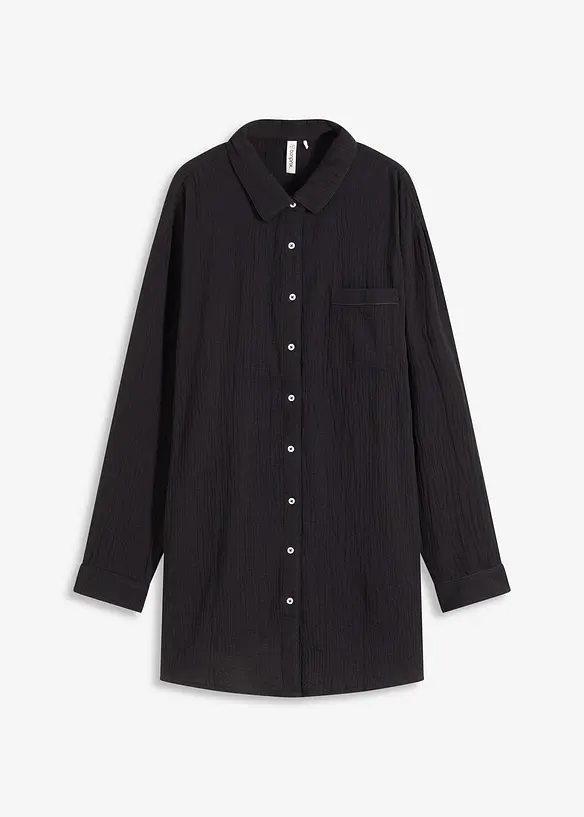 Nattlinne av muslin i oversizemodell, bonprix