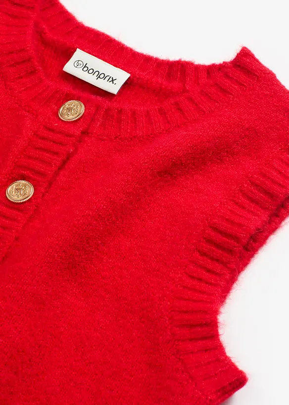 Stickad väst, bonprix