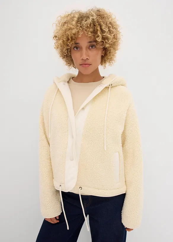 Jacka i teddyfleece, bonprix
