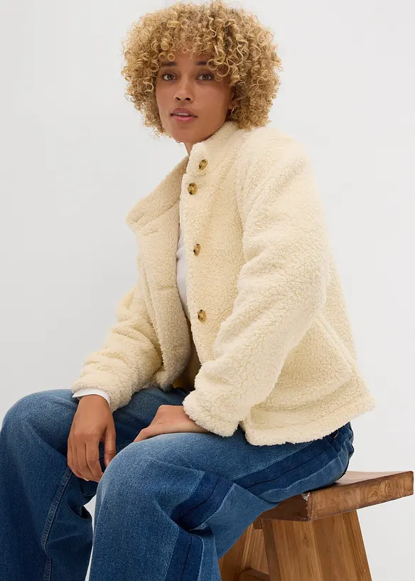Jacka i teddyfleece, bonprix