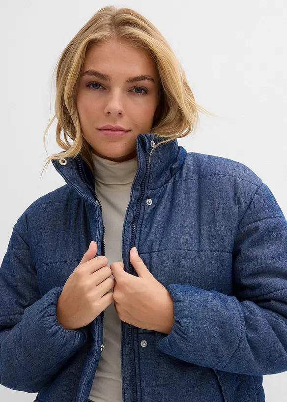 T&auml;ckjacka i denim, bonprix