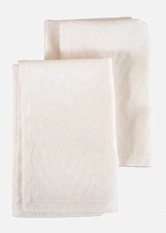 Tygservetter i ekologisk bomull (2-pack), bonprix