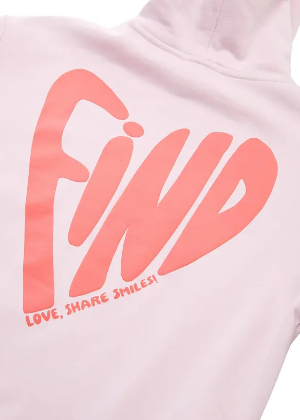 Sweatshirt med luva och tryck på ryggen från Tom Tailor, Tom Tailor