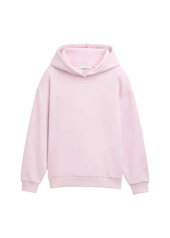 Sweatshirt med luva och tryck på ryggen från Tom Tailor, Tom Tailor