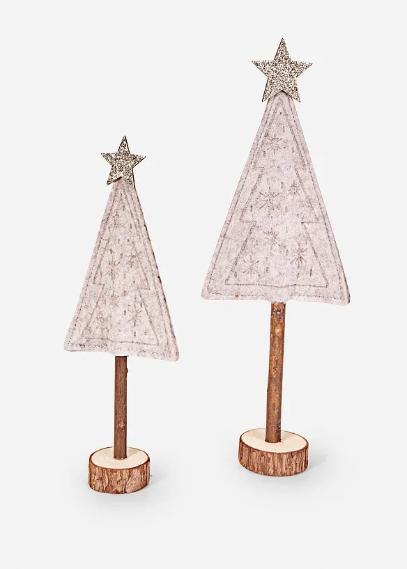 Prydnadsgranar med snöflingedesign, bonprix