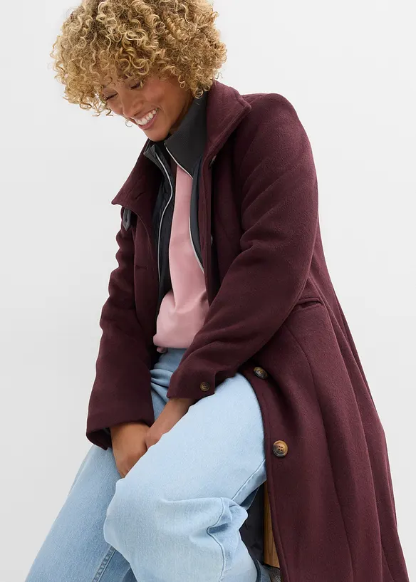 Vinterkappa med 2-i-1-look, bonprix
