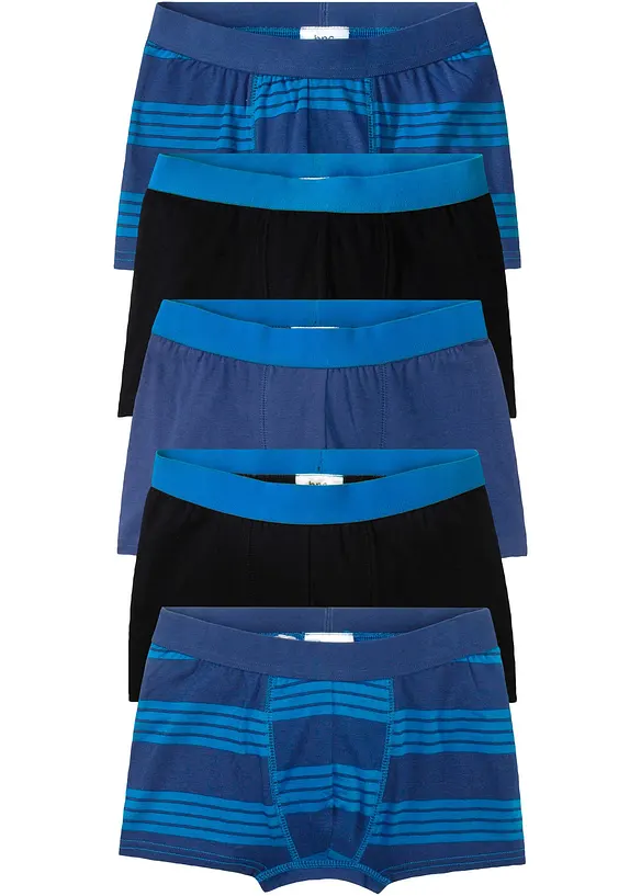 Boxershorts med mjuk bomull (5-pack), bonprix