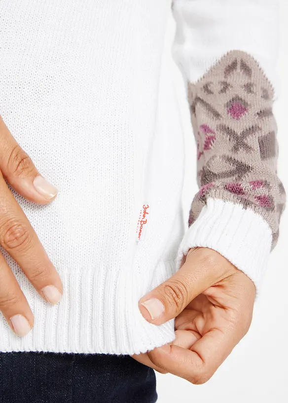 Mönstrad tröja, bonprix