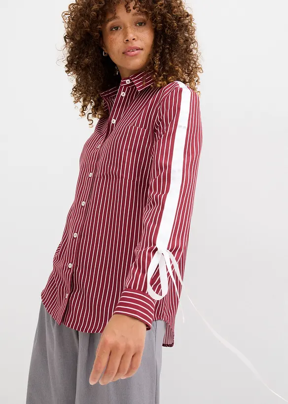 Oversized skjorta av ren, ekologisk bomull, bonprix
