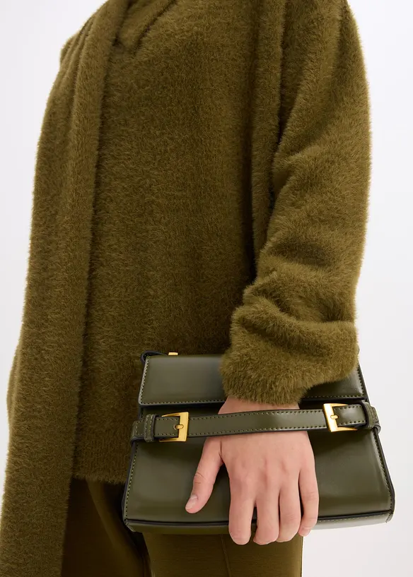 Oversize-tröja med sjal, bonprix
