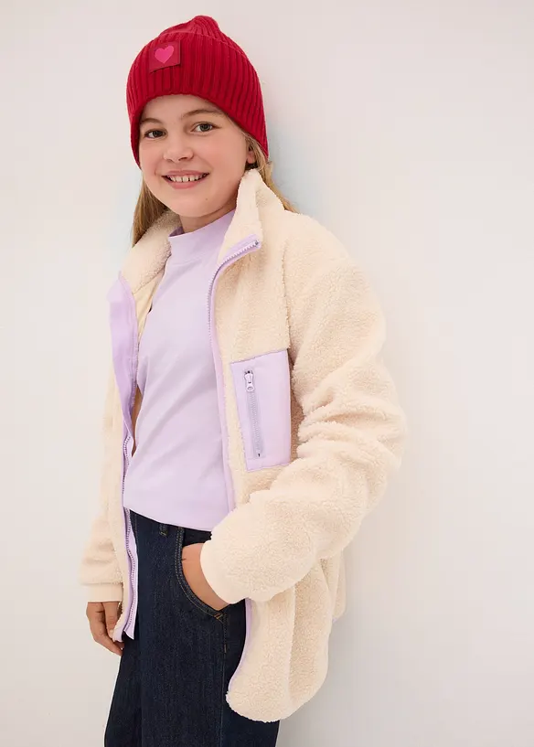 Jacka i teddyfleece, bonprix