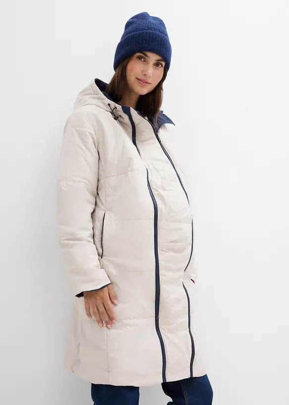 Vändbar mammakappa av vattenavvisande material med babyficka, bonprix