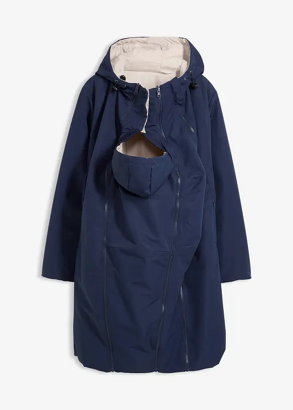 Vändbar mammakappa av vattenavvisande material med babyficka, bonprix