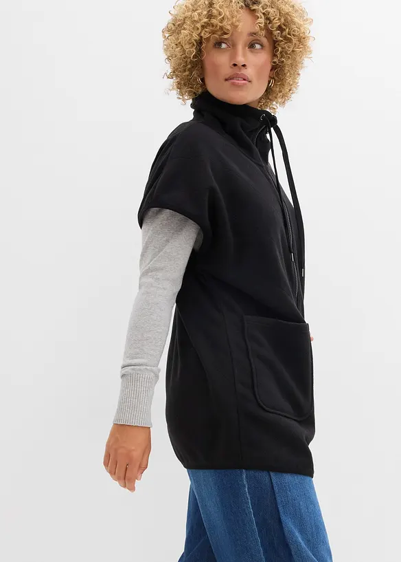 Fleeceväst i återvunnen polyester, bonprix