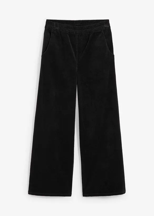 Manchesterbyxa med bekväm high waist, bonprix