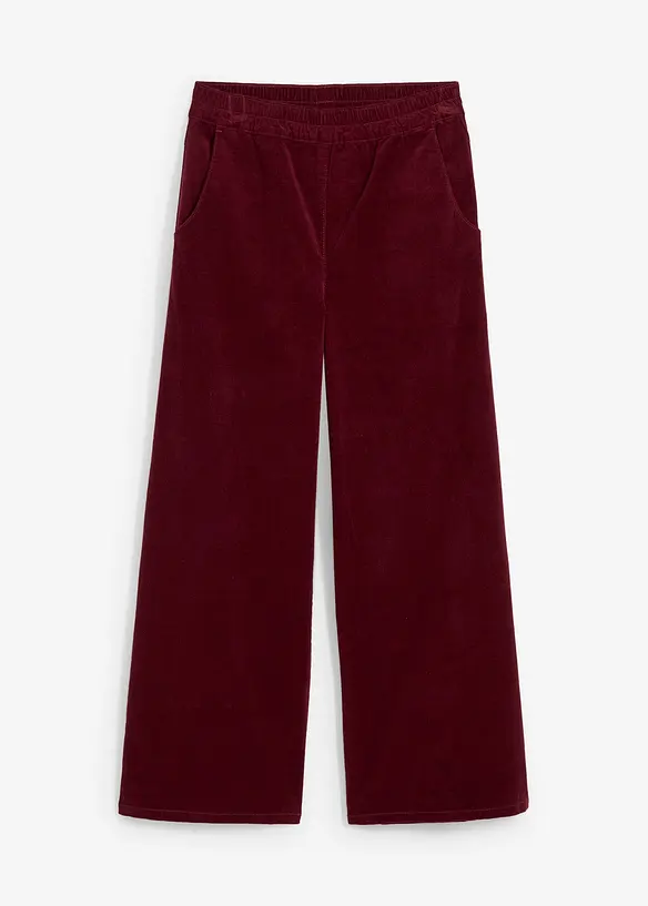 Manchesterbyxa med bekväm high waist, bonprix