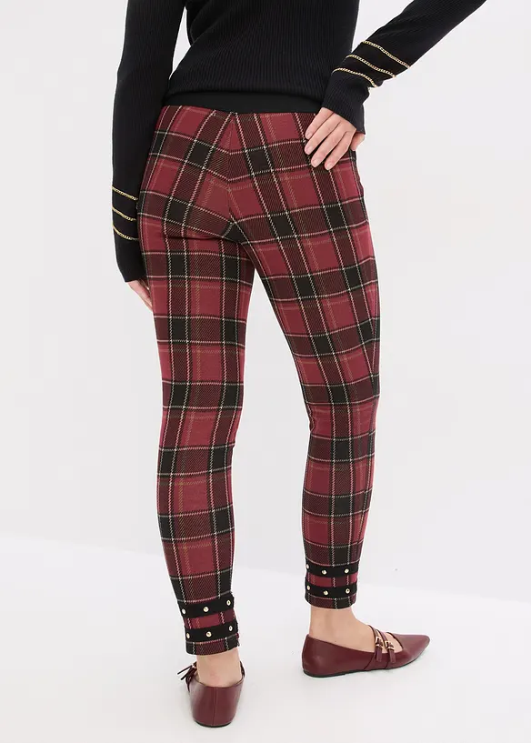 Jeggings med guldiga nitar, bonprix