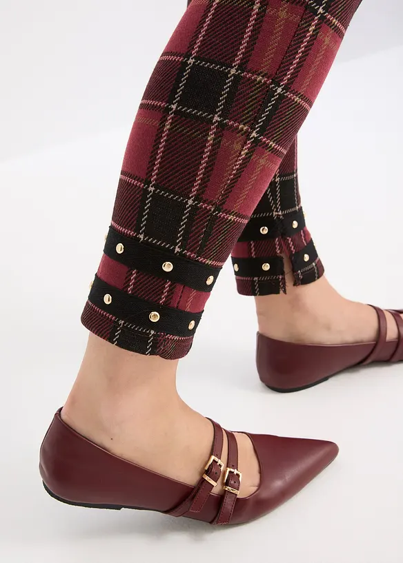 Jeggings med guldiga nitar, bonprix