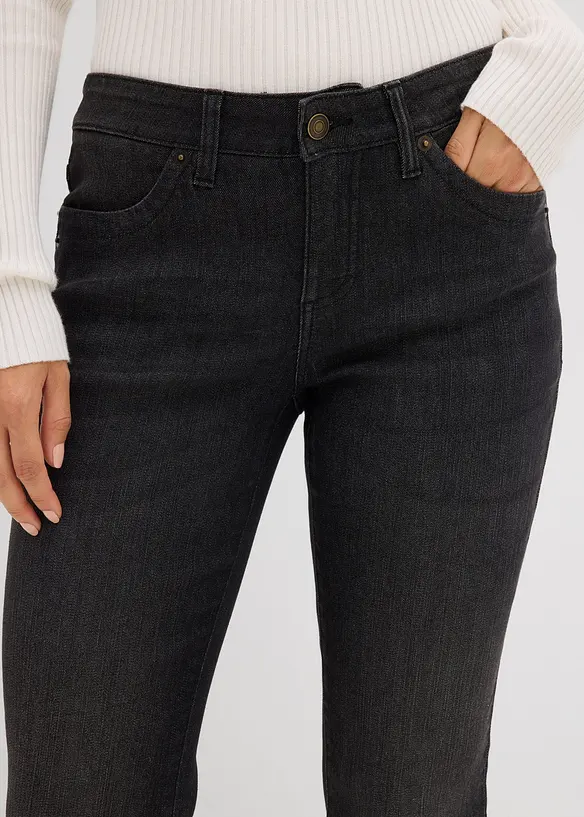 Straight Jeans Mid Waist, Stretch, bonprix