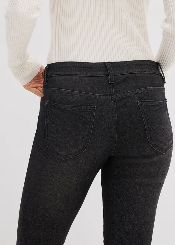 Straight Jeans Mid Waist, Stretch, bonprix