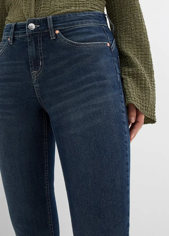 Skinny jeans med hög midja och stretch, bonprix