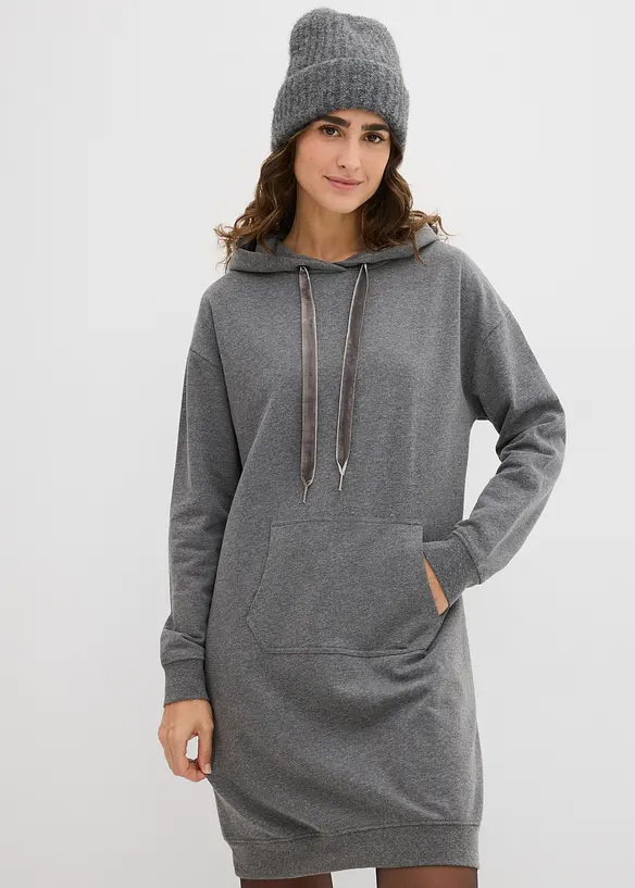 Jerseyklänning med bomull, bonprix