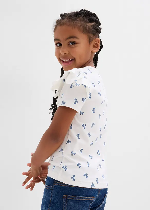 T-shirt av elastisk bomullsmix, bonprix