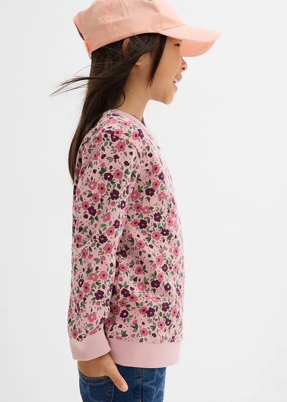 Sweatshirt i ren ekologisk bomull för barn (2-pack), bonprix