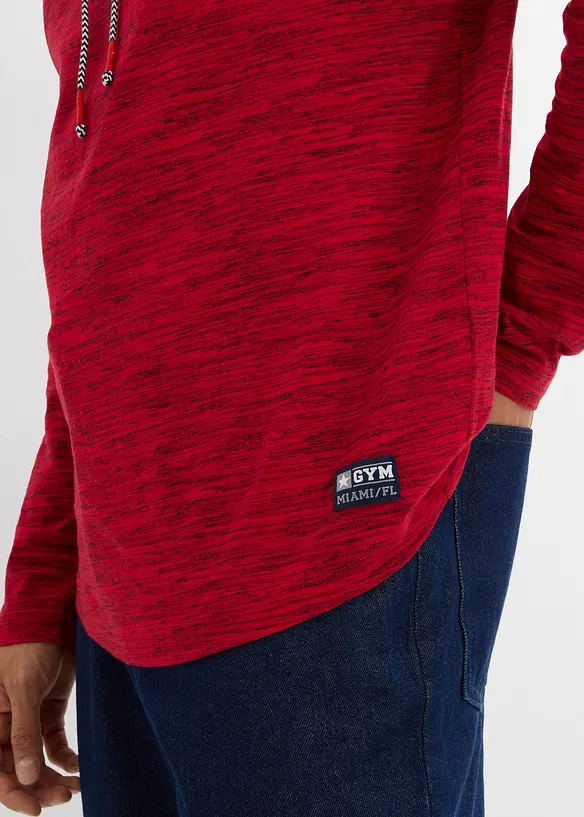 Långärmad tröja med sjalkrage, bonprix