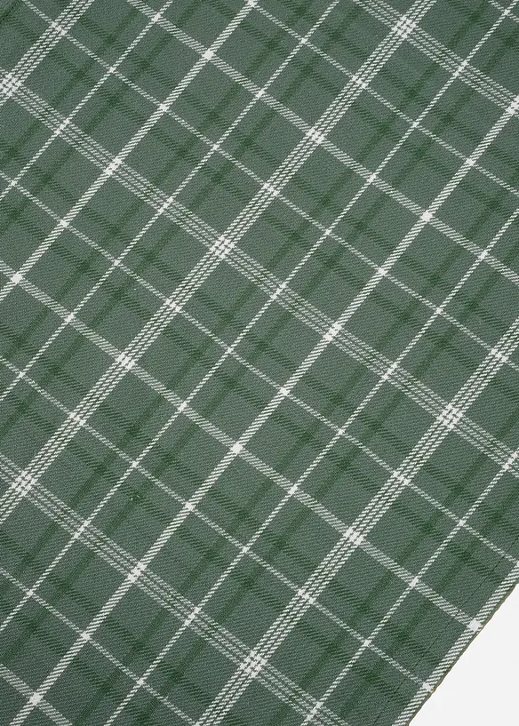 Rutig bordslöpare i ekologisk bomull, bonprix