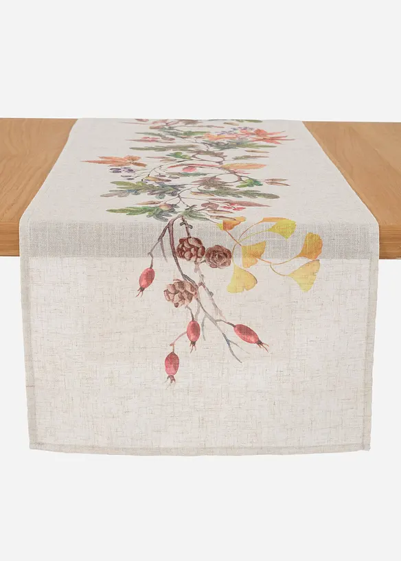Bordslöpare med tryckt bladmönster, bonprix