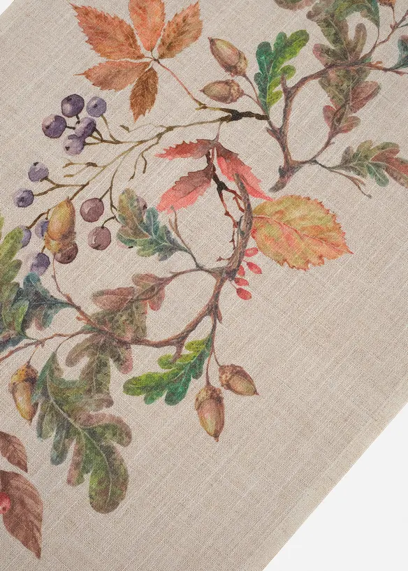 Bordslöpare med tryckt bladmönster, bonprix