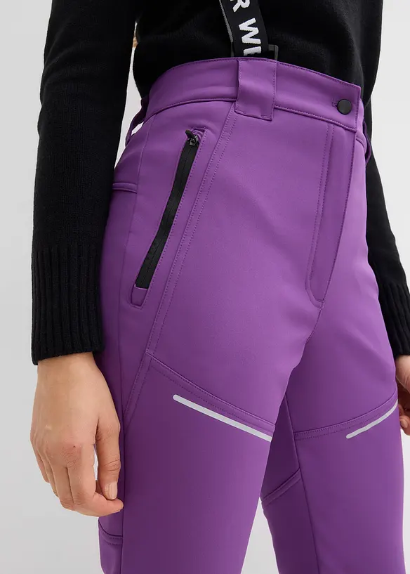 Vattenavvisande funktionsbyxa i softshell med stretchandel, bonprix