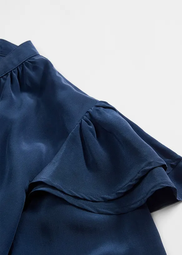 Blus med sidenandel, bonprix