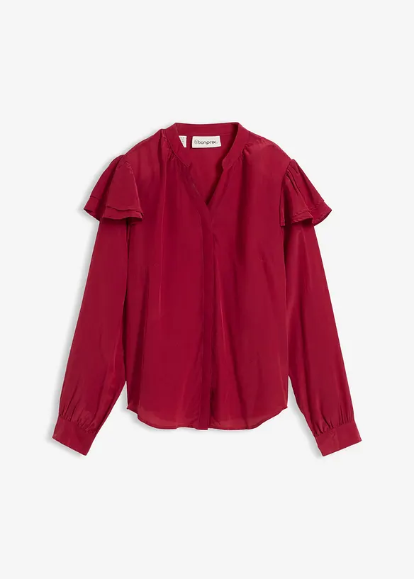 Blus med sidenandel, bonprix