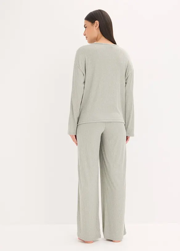 Pyjamas i mjuk pointellejersey, bonprix