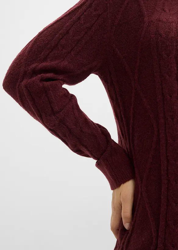 Flätstickad klänning, bonprix