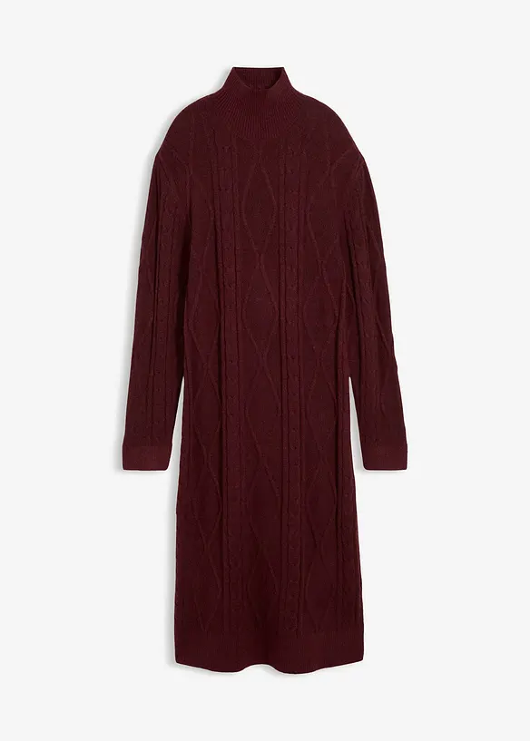 Flätstickad klänning, bonprix