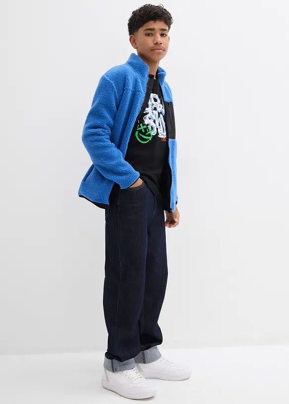 Långärmad T-shirt i ren ekologisk bomull, bonprix