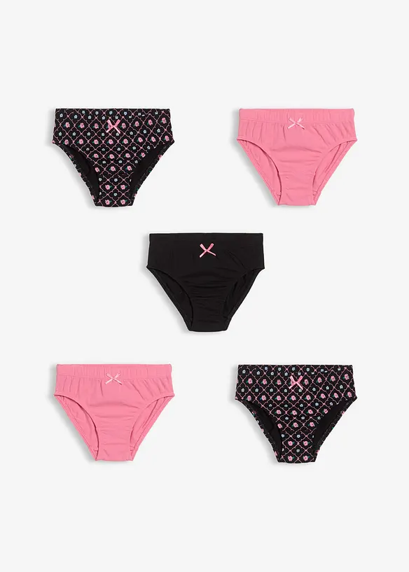Trosa med mjuk ekologisk bomull (5-pack), bonprix