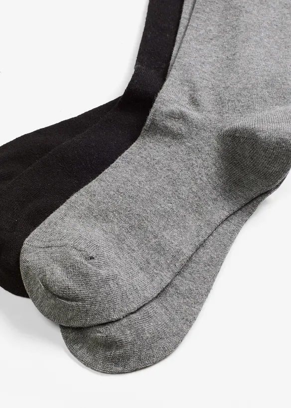 Strumpor med mix av merinoull och ekologisk bomull (2 pack), bonprix