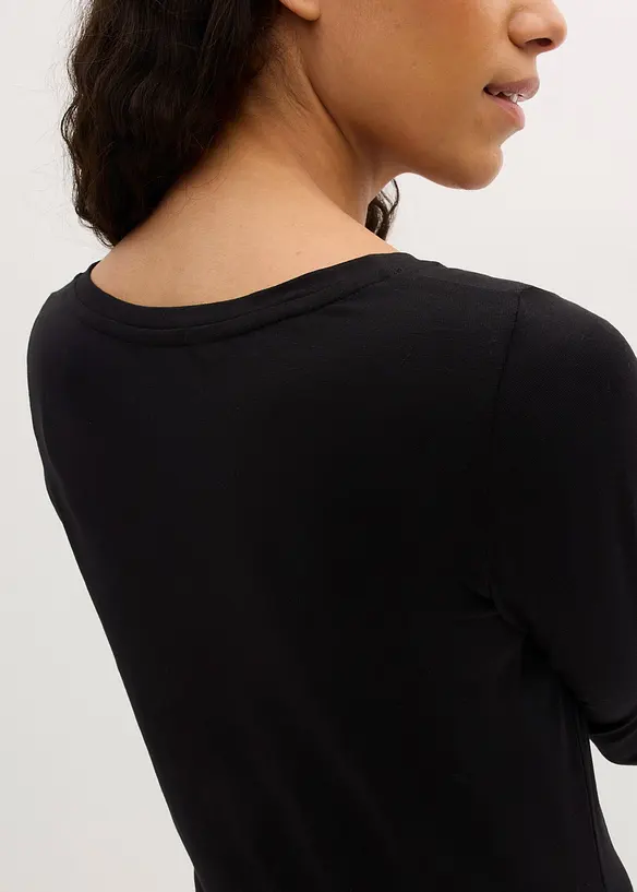 Jerseyklänning i viskos (2-pack), bonprix