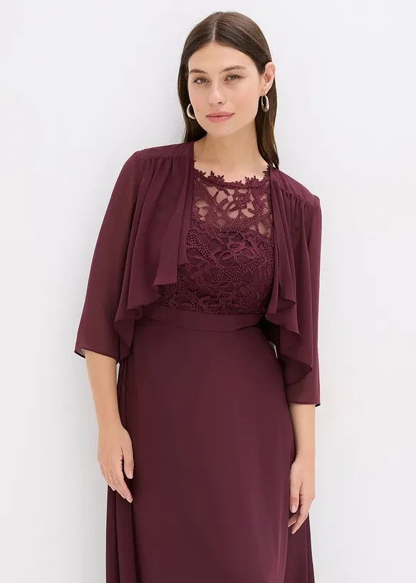 Chiffongbolero med återvunnen polyester, bonprix