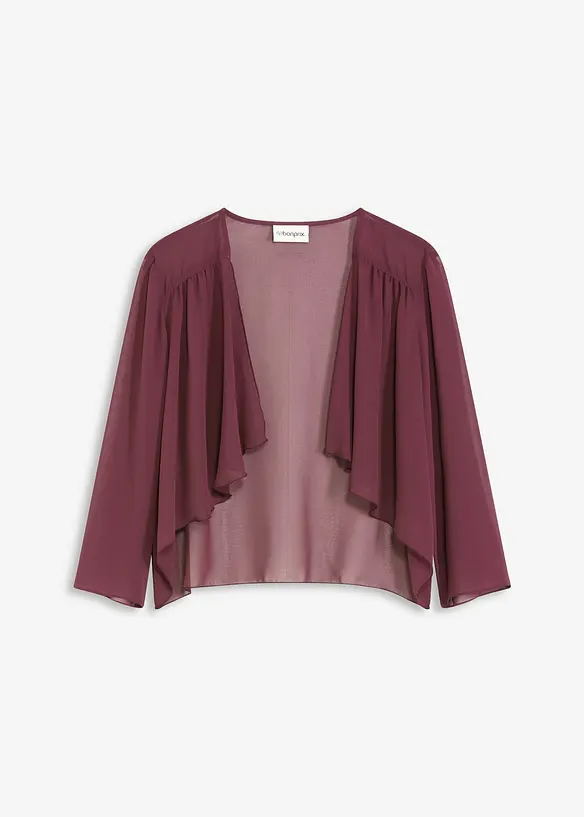 Chiffongbolero med återvunnen polyester, bonprix