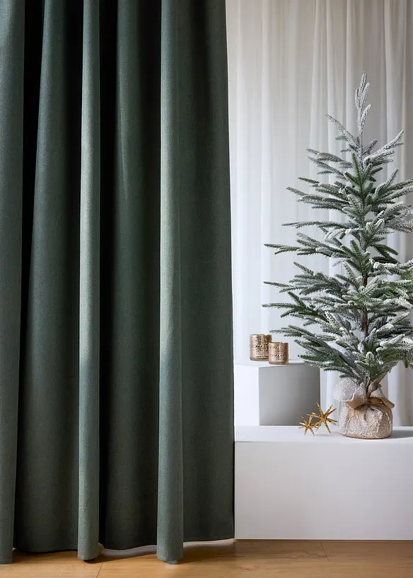 M&ouml;rkl&auml;ggande gardinl&auml;ngd med foder, &auml;ven extra l&aring;ng (1-pack), bonprix