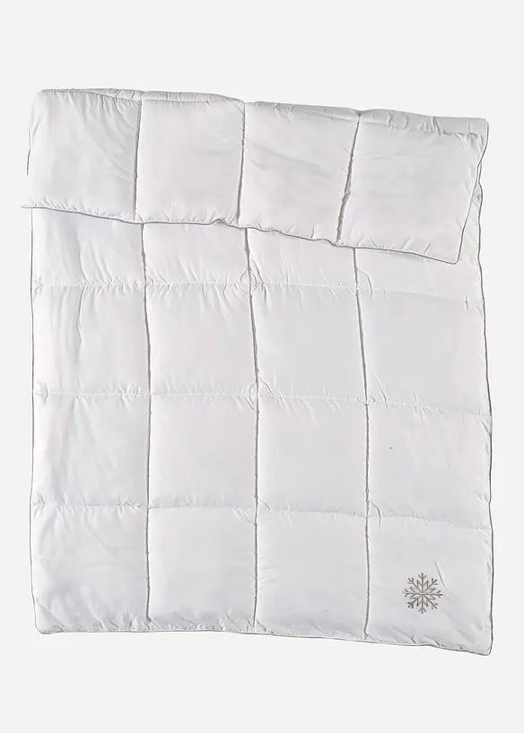 Extra värmande täcke med dunkänsla snöflinga, bonprix